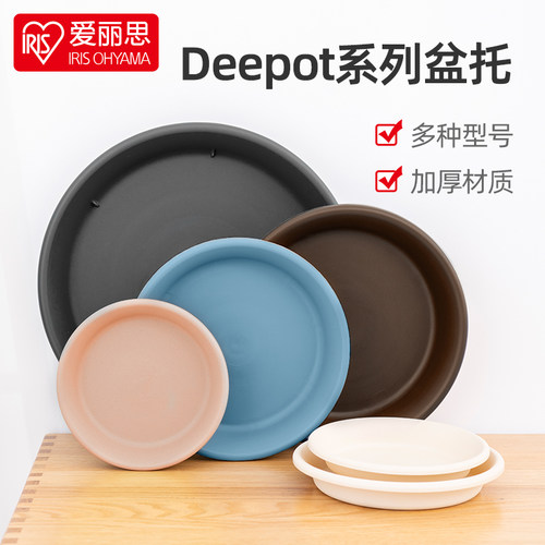 爱丽思彩色浅型花盆树脂铁线莲