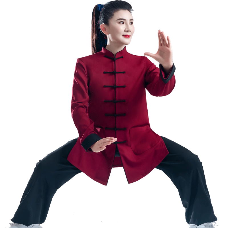 春秋季太极服,撞色中国风