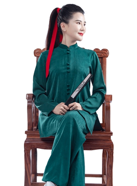 【木兰锦】春秋新品太极服男女武术表演太极拳练功家居短袖服装