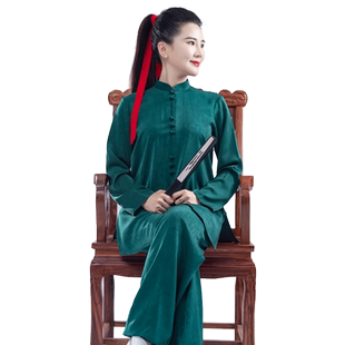 【木兰锦】春秋新品太极服男女武术表演太极拳练功家居短袖服装