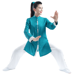 夏季太极服男女新品棉亚麻中国风武术表演家居太极拳练功服唐装