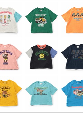 Chookids日本代购 BREEZE 2026夏 童装 WEB限定彩色图案短袖T恤