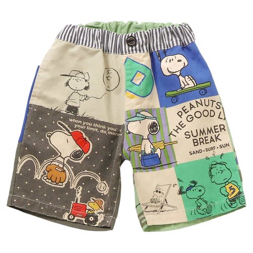 Chookids日本代购 F.O.KIDS 2026春夏 童装 史努比合作5分短裤