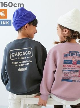 Chookids日本代购 devirock 2025冬 童装 加绒保暖宽松时尚卫衣