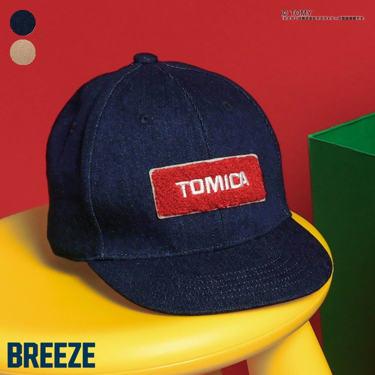 Chookids日本代购 TOMICA×BREEZE 25夏 童装 汽车图案刺绣棒球帽