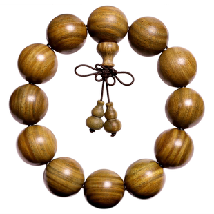 多宝珠手串2.0黑檀绿檀红豆杉血檀小叶紫檀木佛珠手链108颗男女款