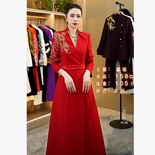 2026秋冬新款 BYGB 单肩绣凤国风刺绣大衣战袍2976 扶摇飞凤