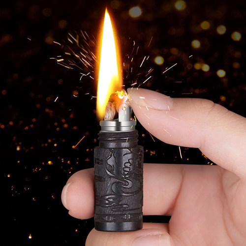 檀木折子小巧精致高档挂件打火机