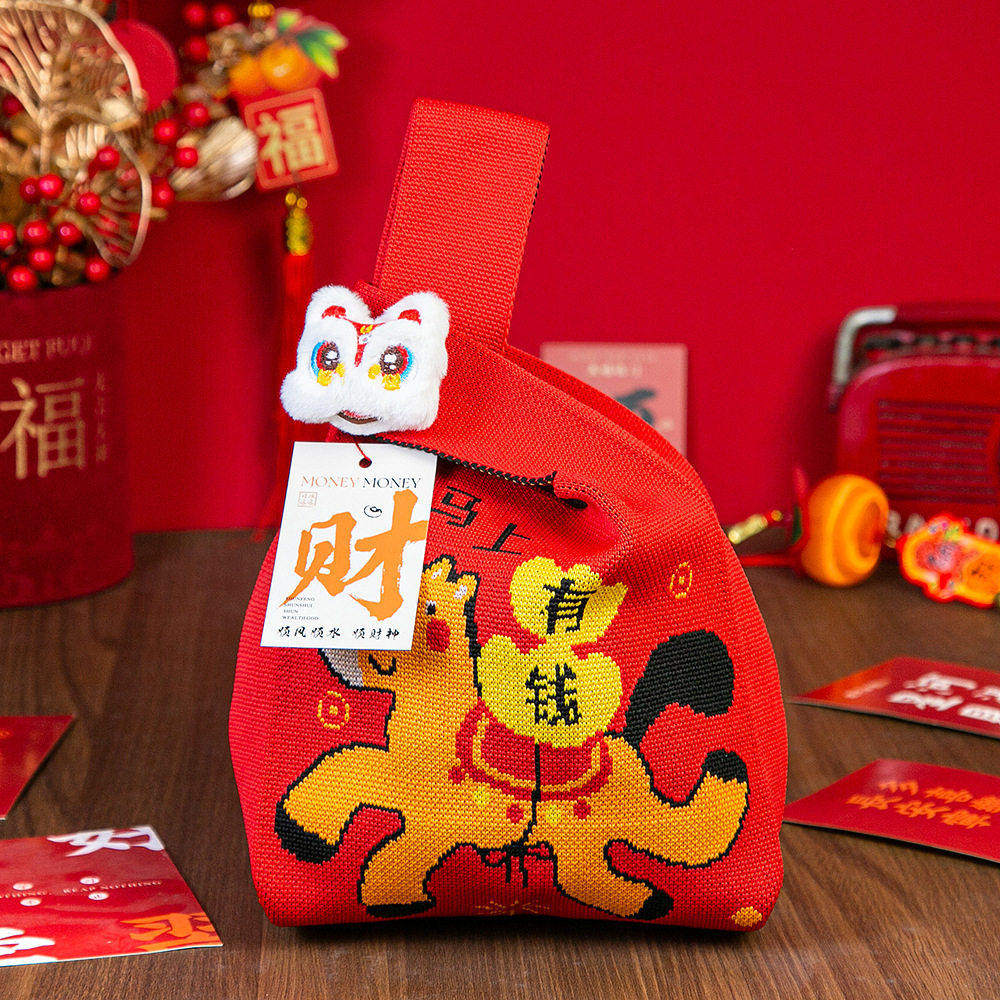马年红色手提针织包年货糖果伴手礼品收纳袋卡通小马包装手拎包女,箱包皮具/热销女包/男包,通用款女包,淘宝优惠券,粉丝福利购,淘宝优惠卷