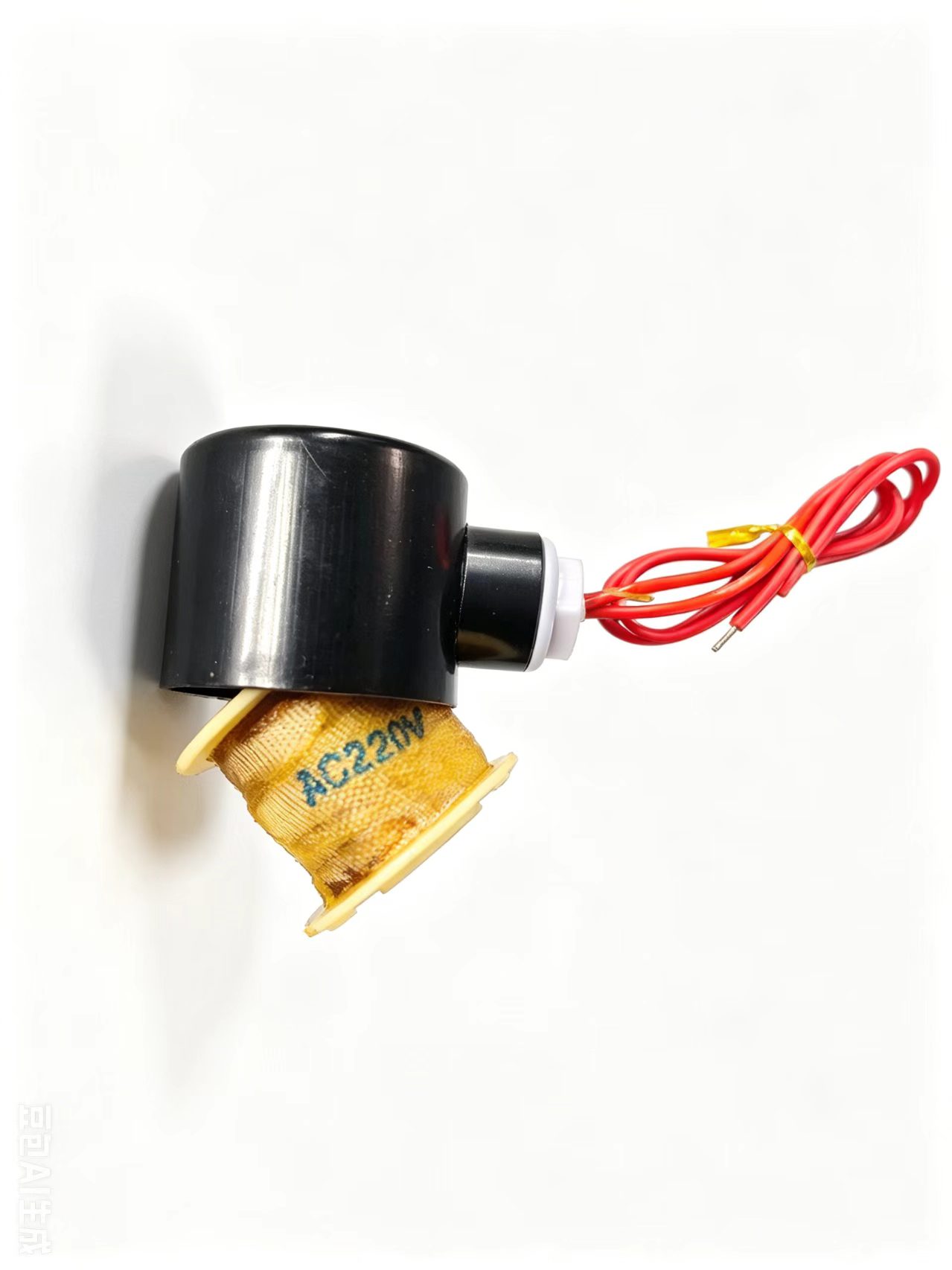 开灵电磁阀2W水阀线圈US蒸汽阀裸线引线式带外壳组件AC220V DC24V
