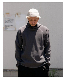 日系WF户外机能轻量化华夫格连帽套头卫衣长袖外套 薄款男女同款