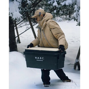 现货WMBC x TAION白山联名机能户外两面穿保暖蓬松连帽羽绒服外套