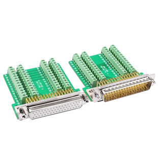 纯铜DB50免焊 50针接头无需焊接db50公头母头转接板接线端子柱