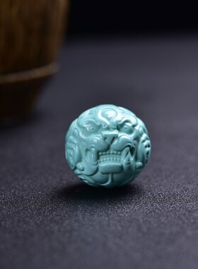 原矿绿松石高瓷无瑕疵无处理