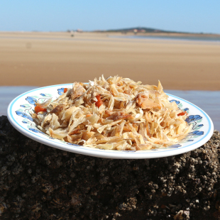 螃蟹肉 田横码头即食海鲜零食新鲜海捕梭子蟹肉干 蟹肉干蟹棒250g