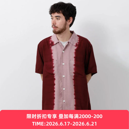 NOMA TEXTILE Hand Dye Open Collar SS 男女装职人手工染色衬衫