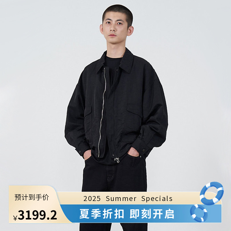 YOKE NYLON BOMBER JACKET 高密度尼龙复古做旧军事风夹克外套