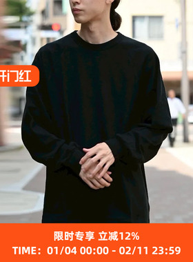 blurhms Co/Silk Nep Raglan Tee 丝棉混纺圆领长袖T恤
