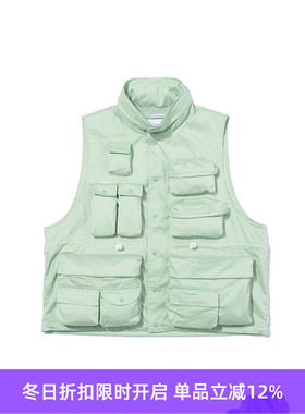 F/CE PIGMENT DYE FEATURE VEST SOLOTEX速干轻量机能性立领马甲