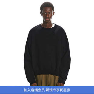 Markaware HUGE SWEAT SHORT经典款超长绒面双层编织宽松短款卫衣