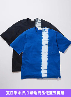 KUON Arimatsu Shibori Tee 京都职人有松絞染色圆领短袖T恤