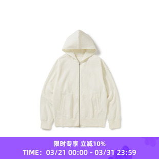 WHEELS and WIND 男女日本帝人机能性吸湿速干华夫格连帽拉链卫衣