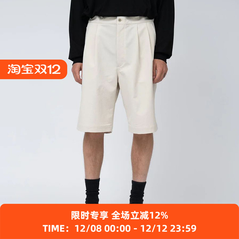nanamica ALPHADRY Double Pleats Shorts高科技透气面料宽松短裤