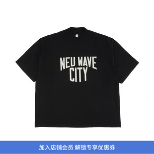 is-ness NEU WAVE T-SHIRT 音乐系列廓形圆领短袖T恤