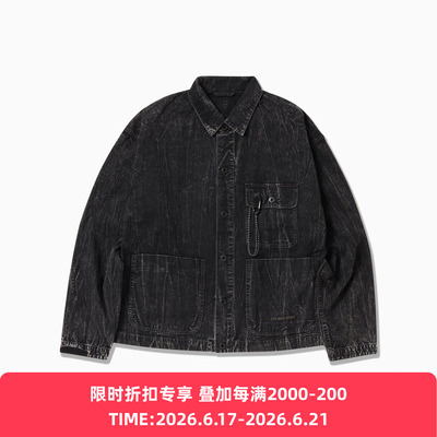 and wander bleach twill shirts 成衣染色高支长绒棉衬衫夹克