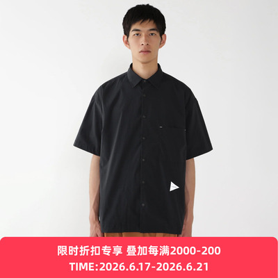 and wander UV cut stretch SS shirt防紫外线伸缩性速干短袖衬衫