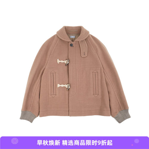 kolor BEACON Blouson 海军风牛角扣羊毛大衣