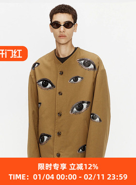 Song for the Mute FALLING EYES OVERSIZED廓形无领夹棉夹克外套