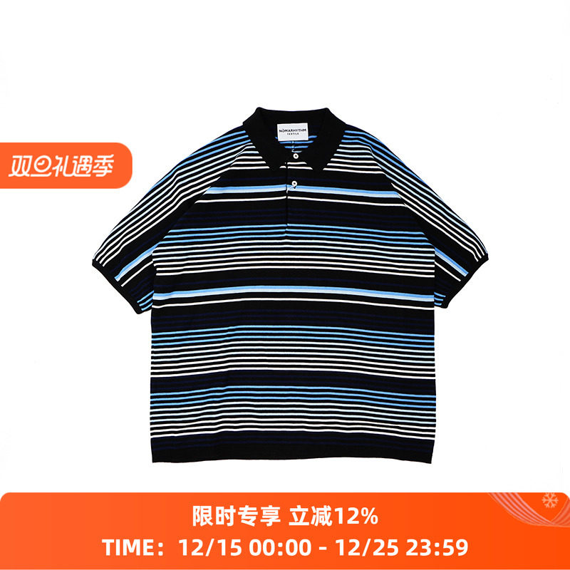 NOMA Gradation Stripe Polo 多层次条纹短袖POLO衫