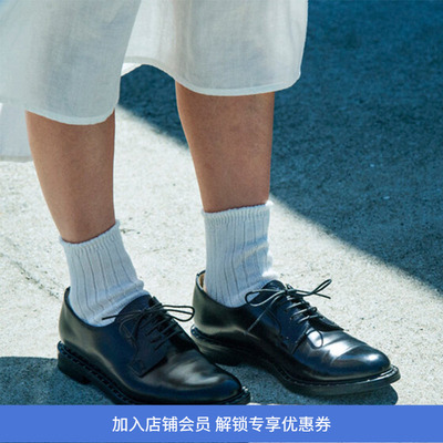 ROTOTO LINEN COTTON RIBBED 日本奈良制亚麻棉混纺男女低帮袜