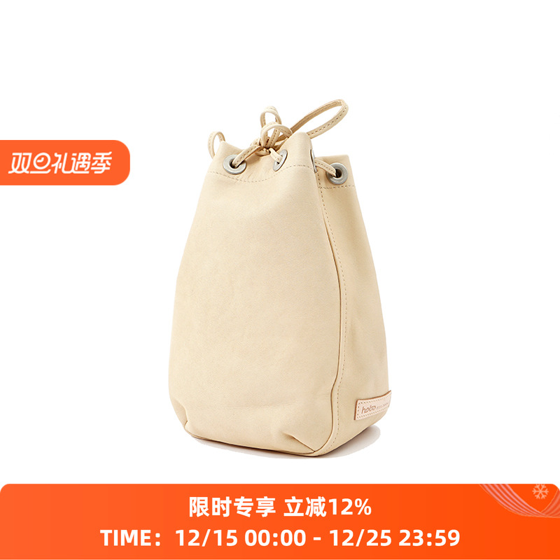 hobo日本马皮抽绳手提包