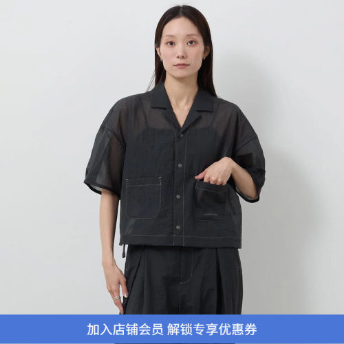 and wander sheer ripstop SS shirts 机能性面料女装超轻短上衣