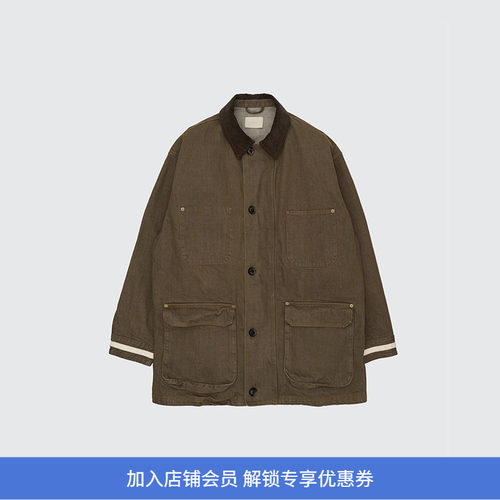 YOKE Denim Coverall Half Coat 牛仔廓形工装大衣外套