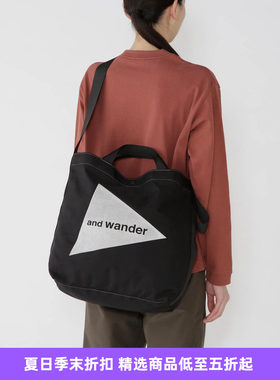 and wander recycle OX logo tote bag 环保面料机能性斜挎托特包
