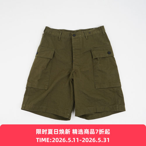 orslow U.S ARMY 2 POCKET CARGO SHORTS 40年代复古美式工装短裤