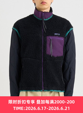 KHOKI Fleece-texture jacket 抓绒拼接外套