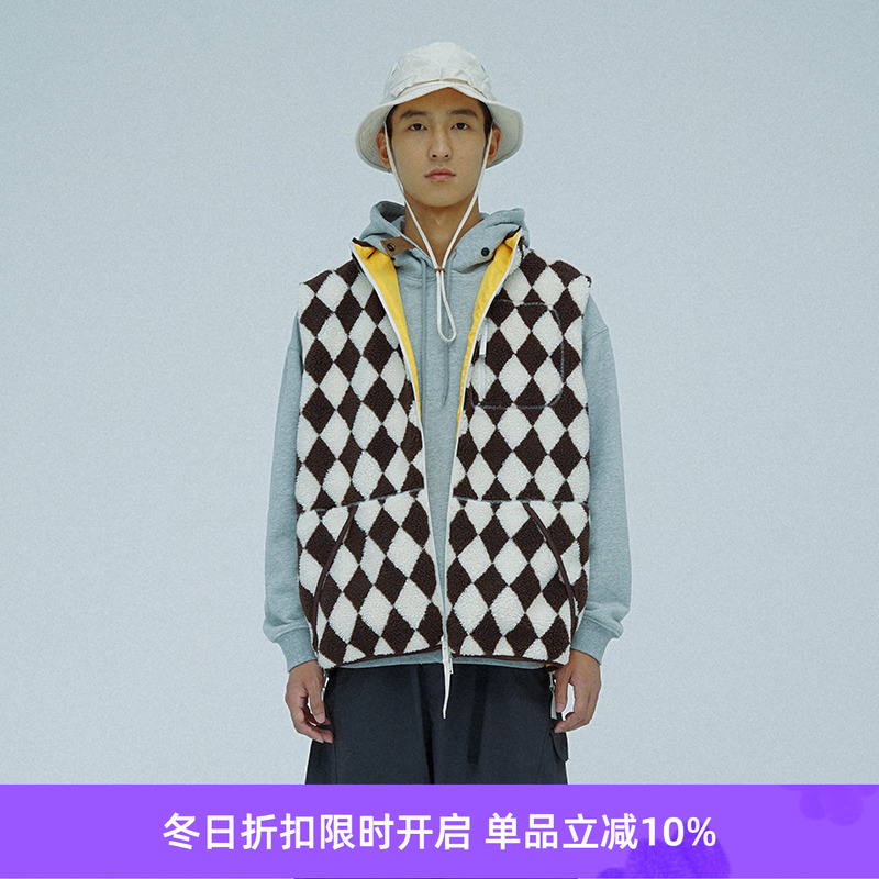 PRIMEE羊羔绒马甲背心