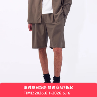YOKE Wool Washer Tropical 2Pleated 夏季羊毛凉爽细腻双摺短裤