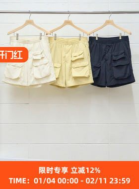 UNUSED Shorts 超纤细尼龙面料轻量多口袋男休闲短裤