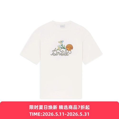 Drole De Monsieur T-shirt Drole Shell 法式度假风圆领短袖T恤