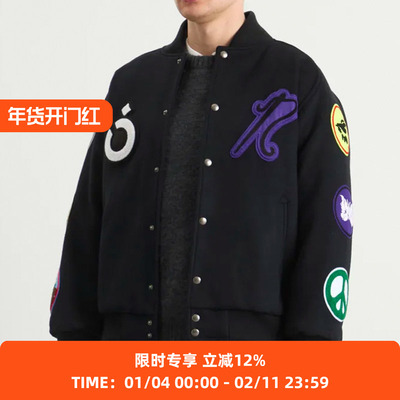 NOMA x Needles Patch Varsity Jacket 联名款棒球夹克
