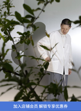 PRIMEE SIDE-POCKET SHIRT 宽松抽绳大口袋长袖衬衫