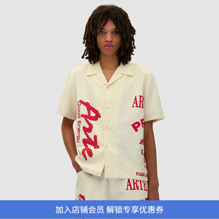 Arte RED PRINT SHIRT 印花宽松短袖衬衫