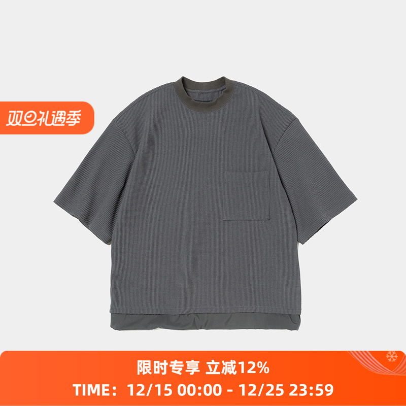 meanswhile SOLOTEX Waffle S/S Tee 吸水速干面料华夫格短袖T恤