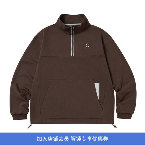 WHEELSandWIND半高领运动卫衣