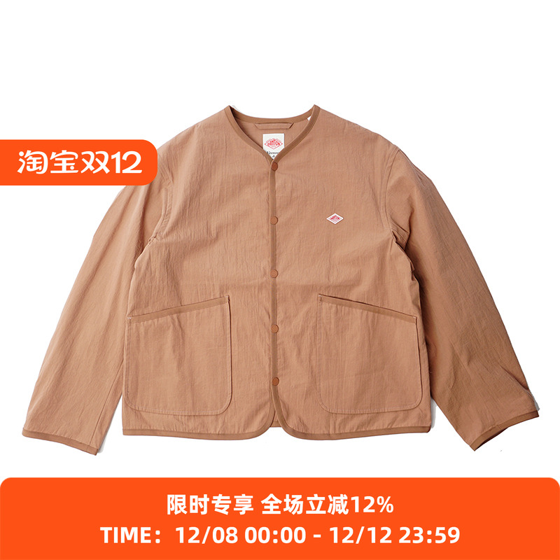 DANTON MUG_COLLARLESS JACKET 女装水洗棉无领夹克外套